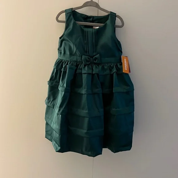 slim fit dress slacks Frock Dress Retro Flower dark teal (4 sizes)